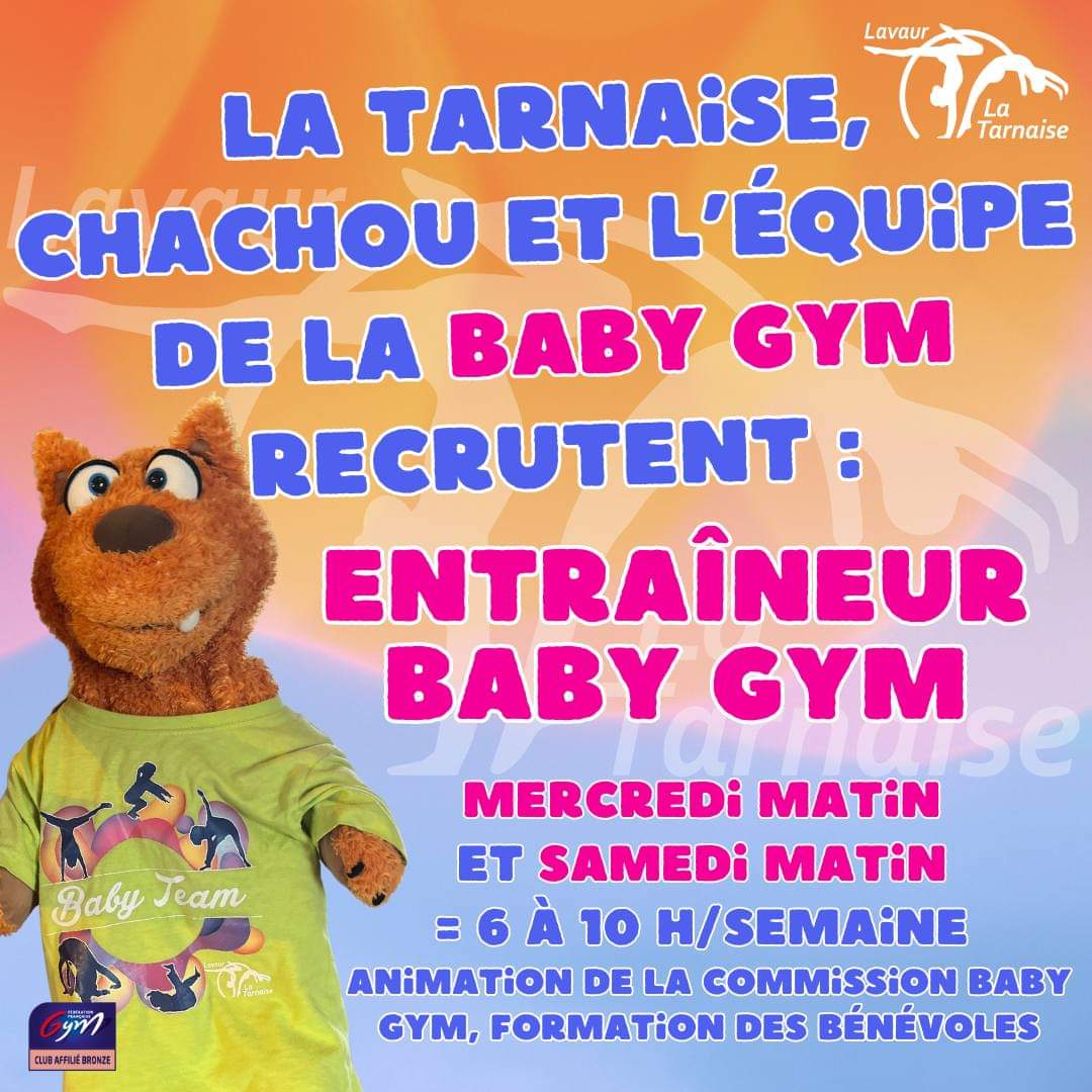 La Tarnaise de Lavaur (81) recherche un entraineur BABY GYM 