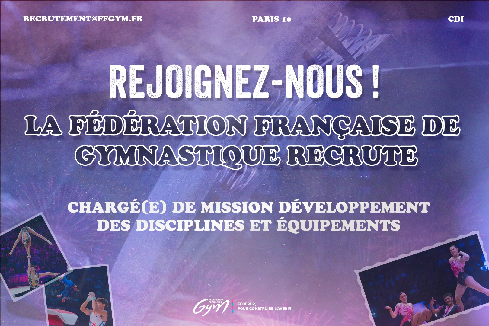 La FFG recrute un(e) chargé(e) de mission développement des disciplines et équipements