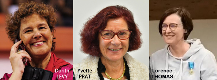Des femmes en Or : Yvette PRAT, Dorith LEVY & Lorence THOMAS Médaillées Jeunesse et Sports