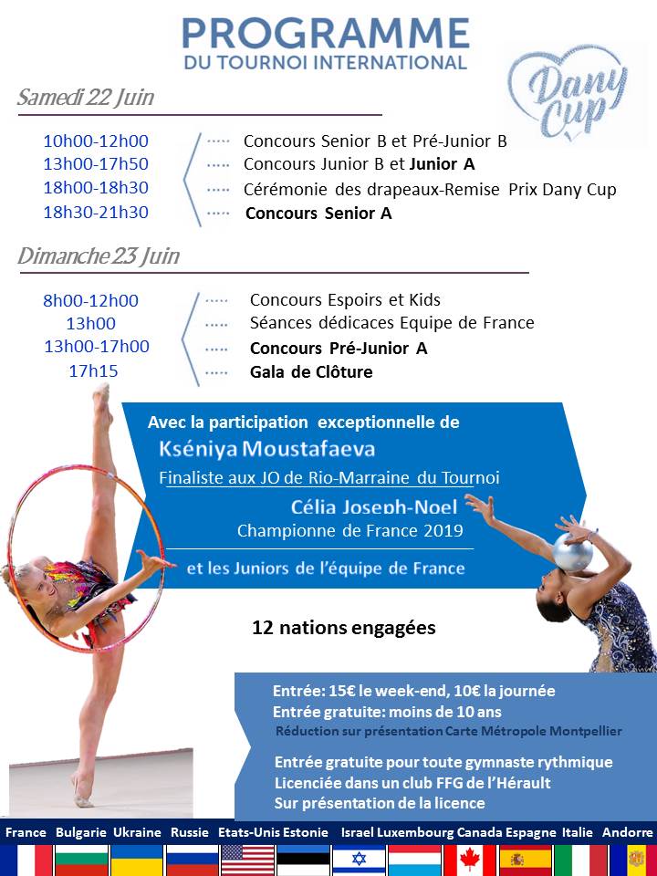 GR - 3ème Edition de la Dany Cup 22.23 juin 2019 Montpellier GR - 3ème Edition de la Dany Cup 22.23 juin 2019 Montpellier