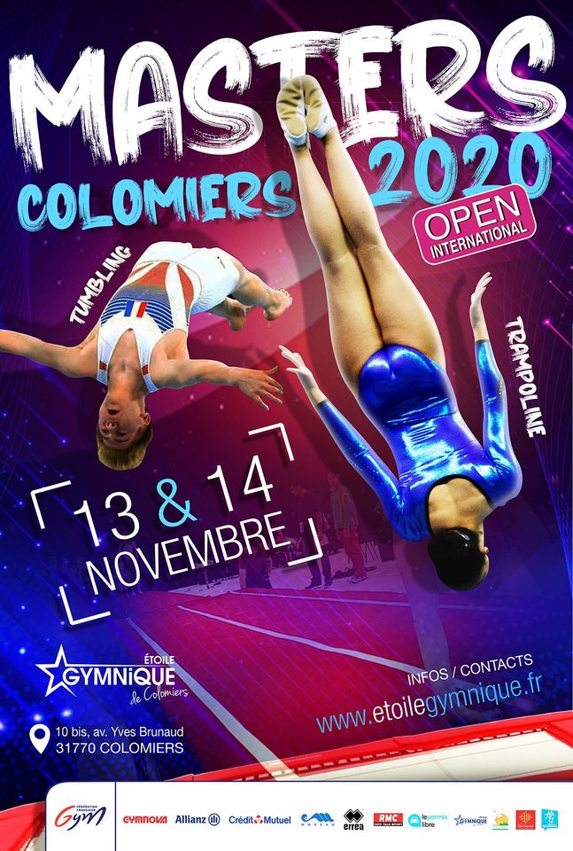 MASTERS TRAMPOLINE TUMBLING les 13 & 14 novembre à COLOMIERS MASTERS TRAMPOLINE TUMBLING les 13 & 14 novembre à COLOMIERS