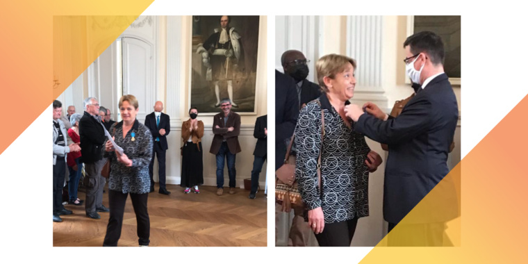 A L'HONNEUR - JOSETTE CHAUBELL MEDAILLEE PAR LE PREFET A L'HONNEUR - JOSETTE CHAUBELL MEDAILLEE PAR LE PREFET