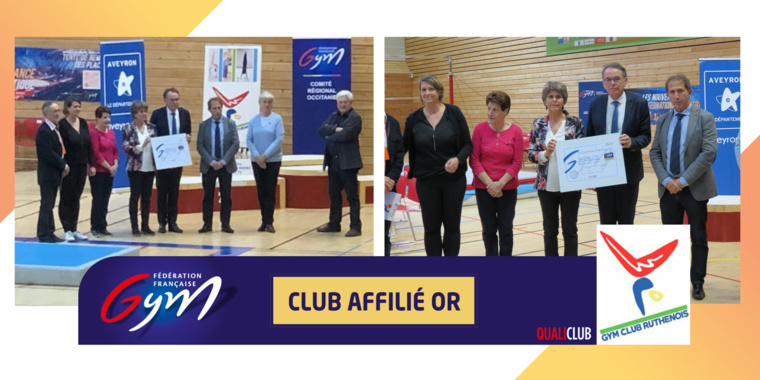 QUALICLUB - Le Gym Club Ruthénois Club Affilié OR à l'honneur ! QUALICLUB - Le Gym Club Ruthénois Club Affilié OR à l'honneur !
