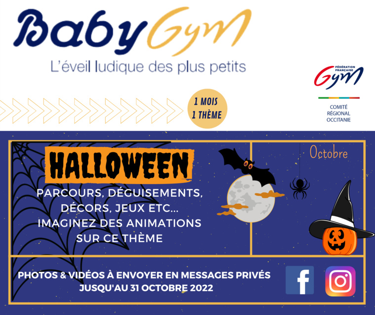 Animation Baby Gym Thème 2 Octobre : Halloween !