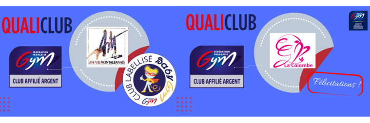 QUALICLUB - LA COLOMBE GYMNIQUE RECONNUE ARGENT ET L'AV. MONTAUBAN LABELLISE BABY GYM QUALICLUB - LA COLOMBE GYMNIQUE RECONNUE ARGENT ET L'AV. MONTAUBAN LABELLISE BABY GYM