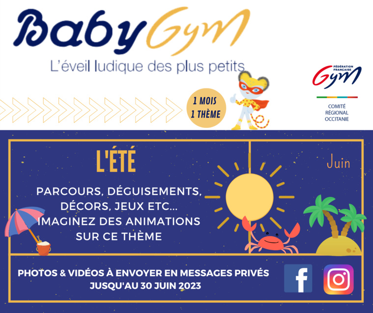 ANIMATION BABY GYM THÈME 9 : L'été ANIMATION BABY GYM THÈME 9 : L'été