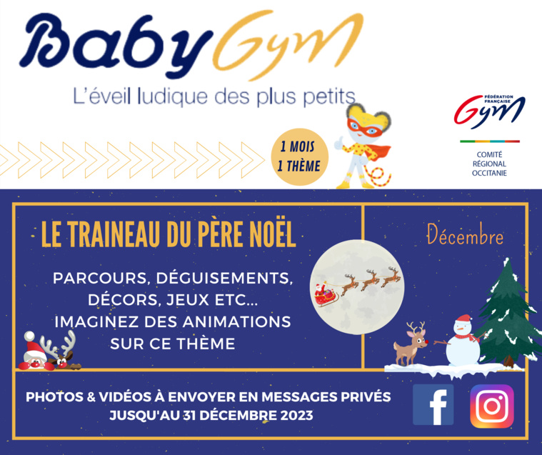 Animation Baby gym - décembre Animation Baby gym - décembre