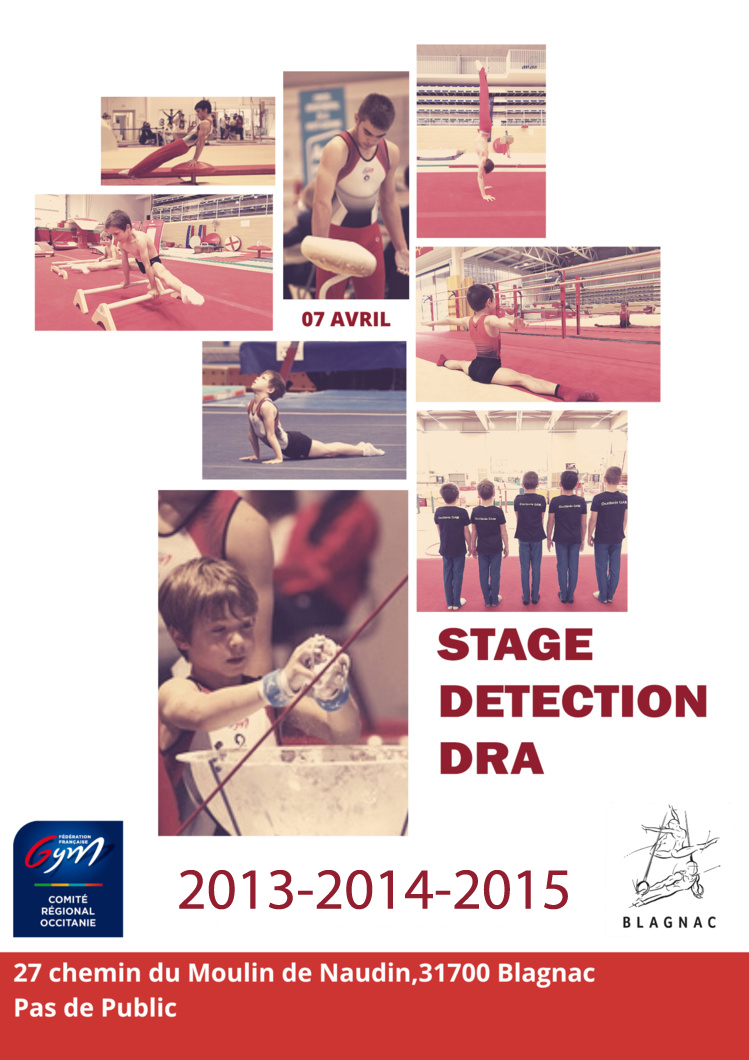 GAM - STAGE DRA REGIONAL TEST PHYSIQUE ET TECHNIQUE LE 07 AVRIL 2024 À BLAGNAC