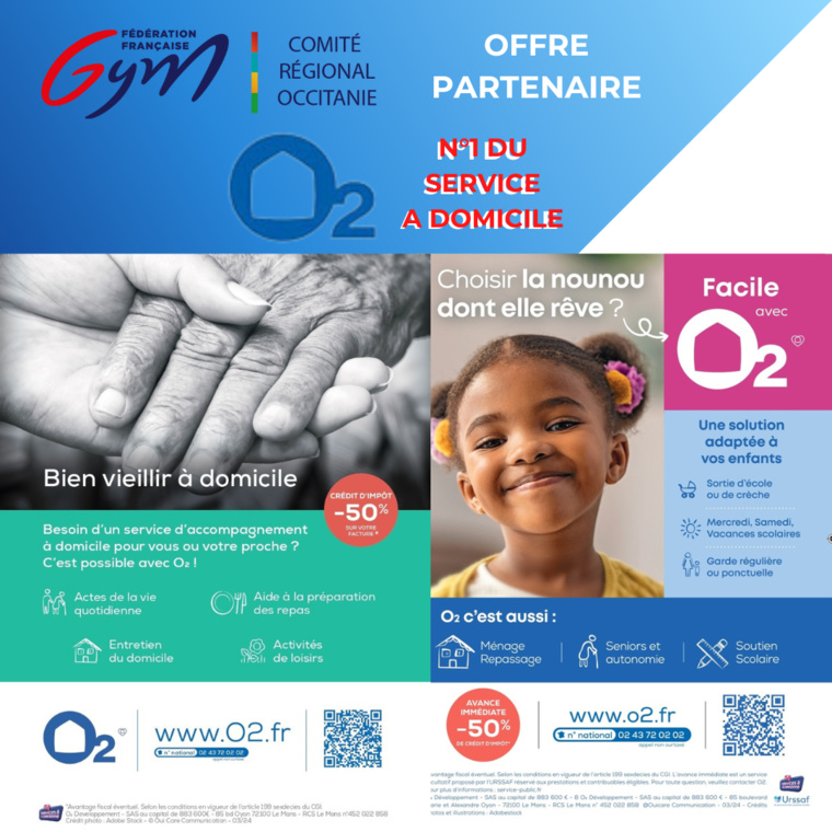 OFFRE PARTENAIRE O2 - LICENCIES FFG OCCITANIE OFFRE PARTENAIRE O2 - LICENCIES FFG OCCITANIE