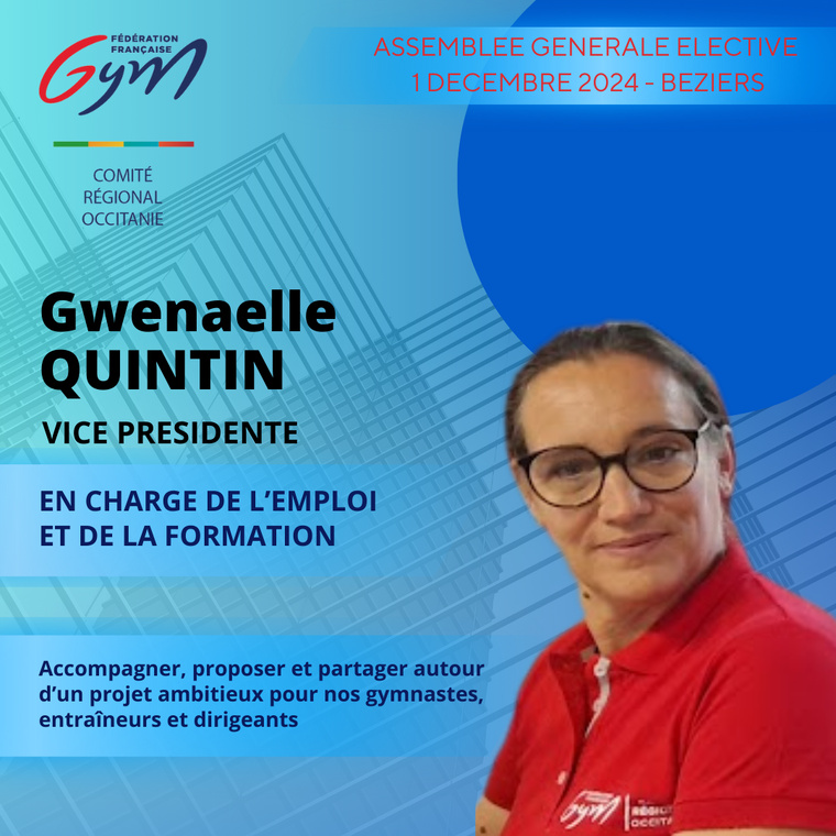 GWENAELLE QUINTIN VICE PRESIDENTE GWENAELLE QUINTIN VICE PRESIDENTE