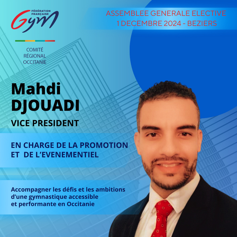 MAHDI DJOUADI VICE PRESIDENT MAHDI DJOUADI VICE PRESIDENT