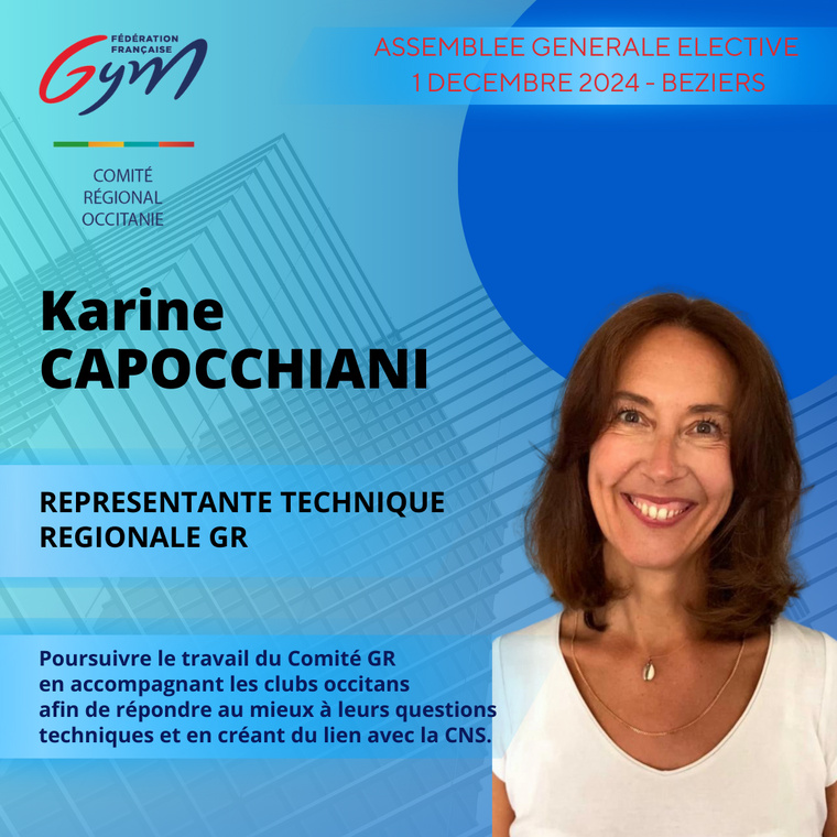 KARINE CAPOCCHIANI REPRESENTANTE TECHNIQUE REGIONALE GR KARINE CAPOCCHIANI REPRESENTANTE TECHNIQUE REGIONALE GR