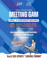 invitation MEETING GAM - 12 AVRIL A NIMES invitation MEETING GAM - 12 AVRIL A NIMES