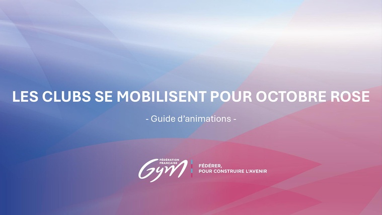 En Octobre, la FFGym passe au Rose