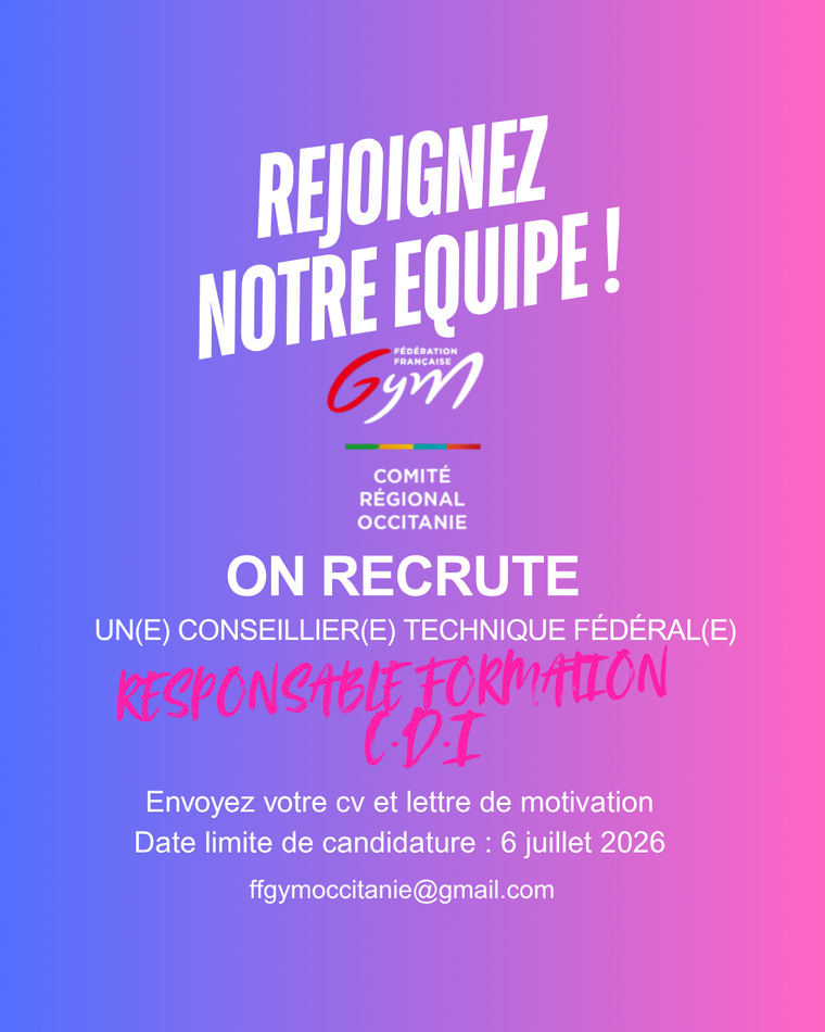 LE COMITE OCCITANIE RECRUTE LE COMITE OCCITANIE RECRUTE