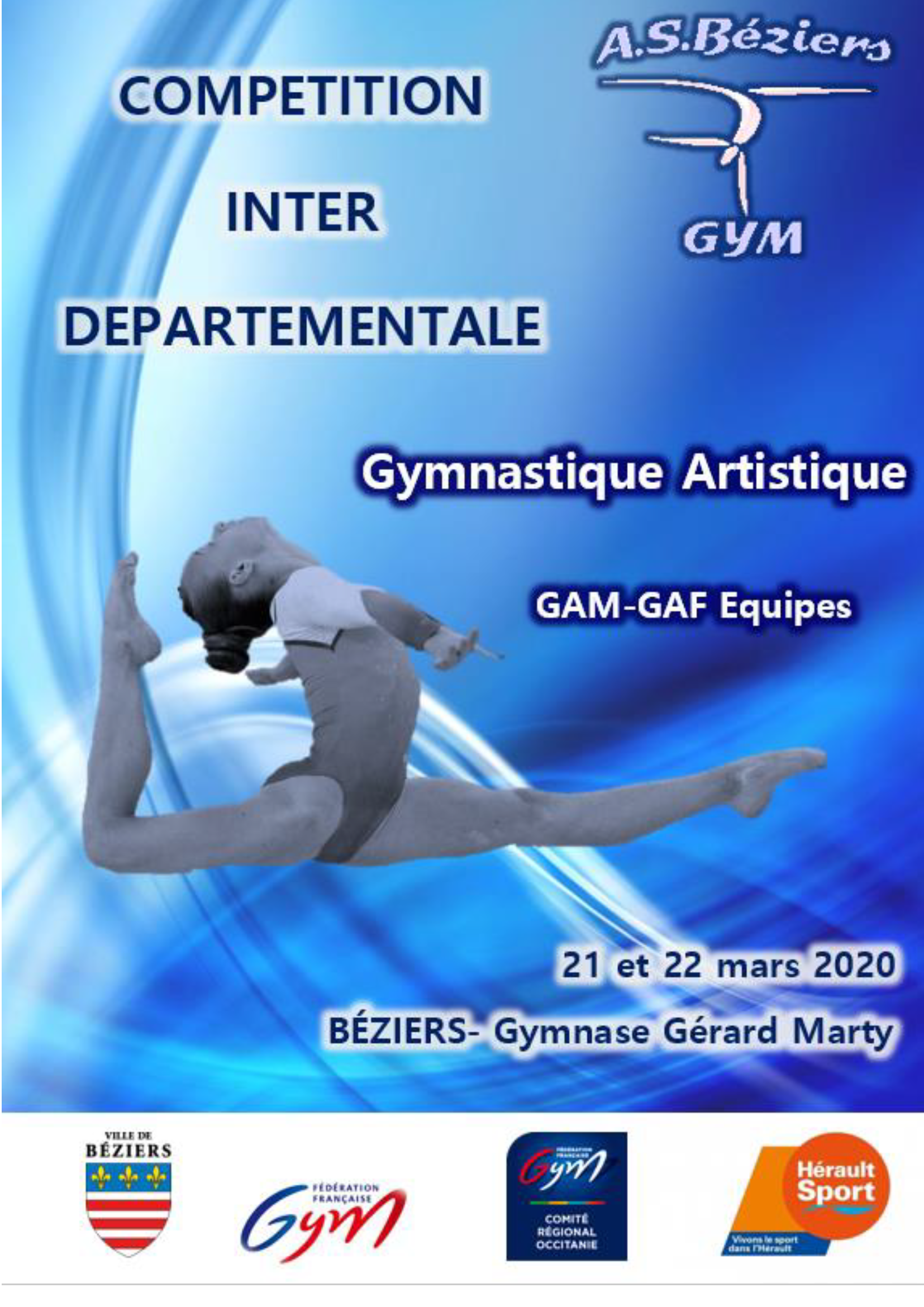 GAM - Inter-Départemental Nord Fédéral A ET B Performance Equipe les 21 et 22 Mars 2020 à Béziers