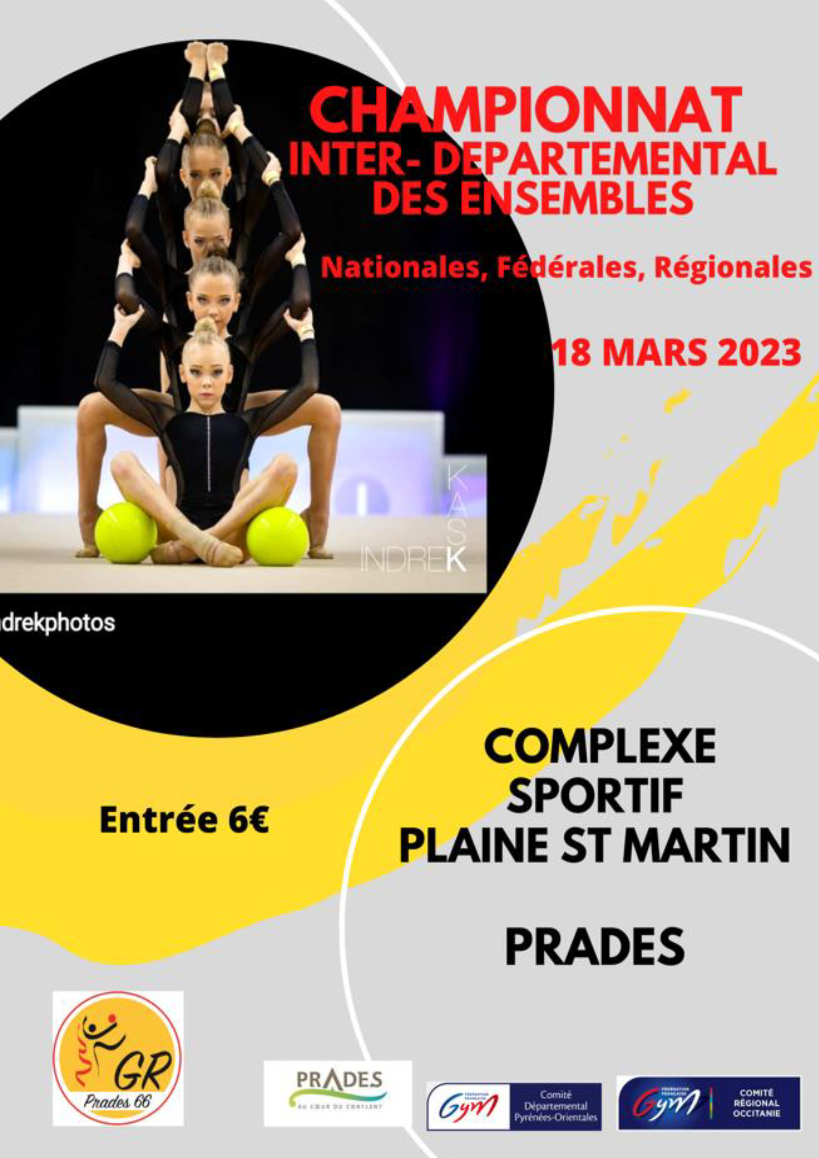 GR - COMPÉTITION INTERDÉPARTEMENTALE EST Ensembles Nationaux et Fédéraux le 18 Mars 2023 à Prades
