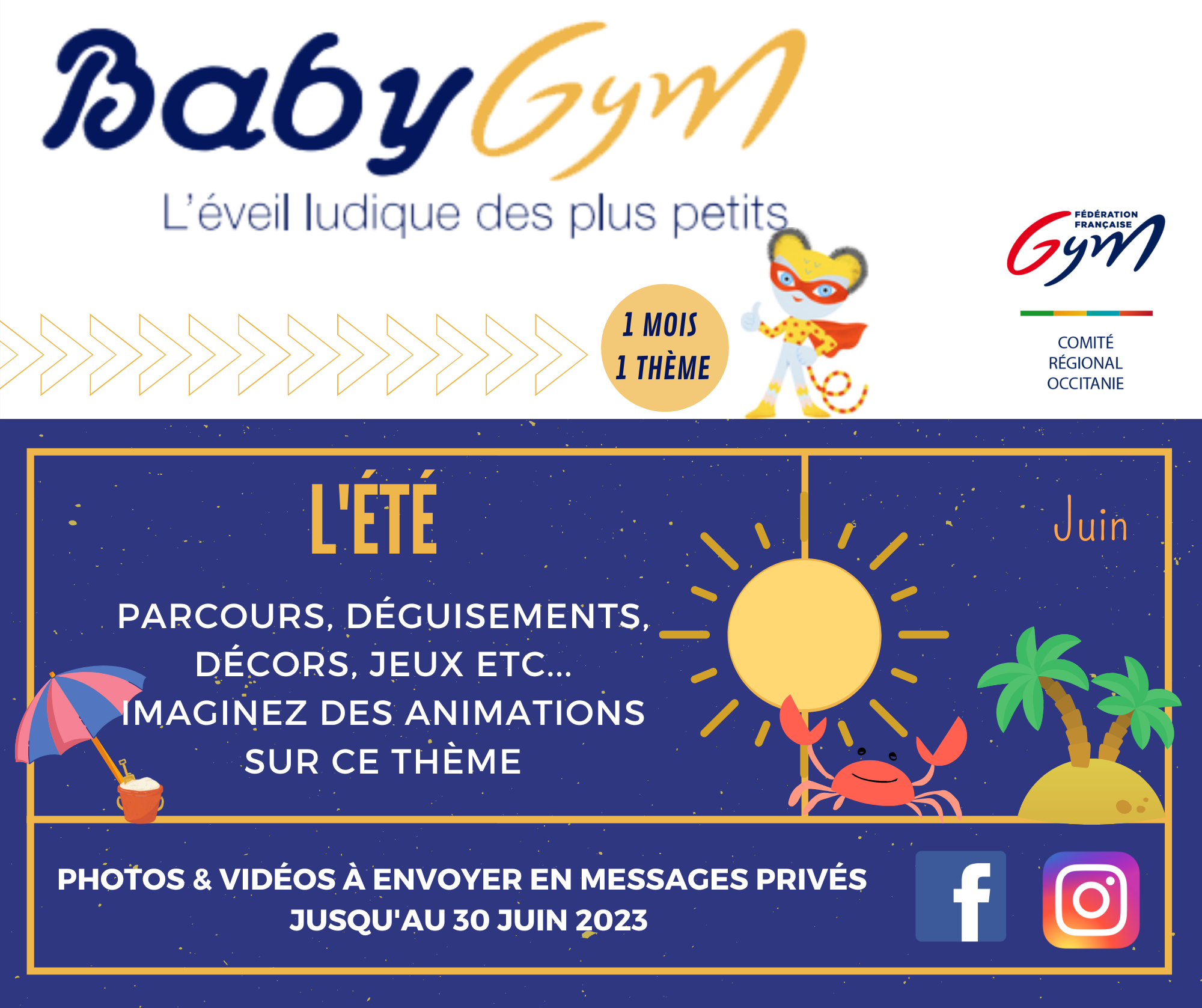 ANIMATION BABY GYM THÈME 9 : L'été ANIMATION BABY GYM THÈME 9 : L'été