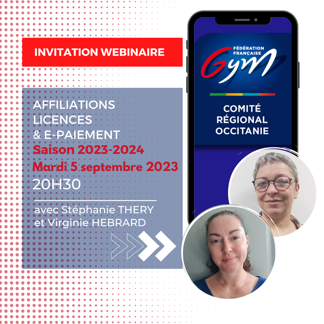 NOUVEAU WEBINAIRE : AFFILIATIONS ET LICENCES