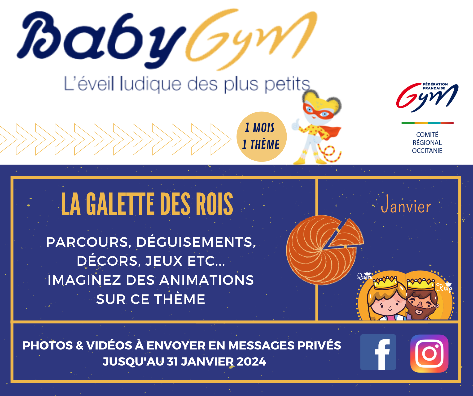 ANIMATION BABY GYM - Janvier ANIMATION BABY GYM - Janvier