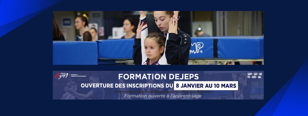 Académie France Gymnastique - Inscriptions DEJEPS et Webinaire