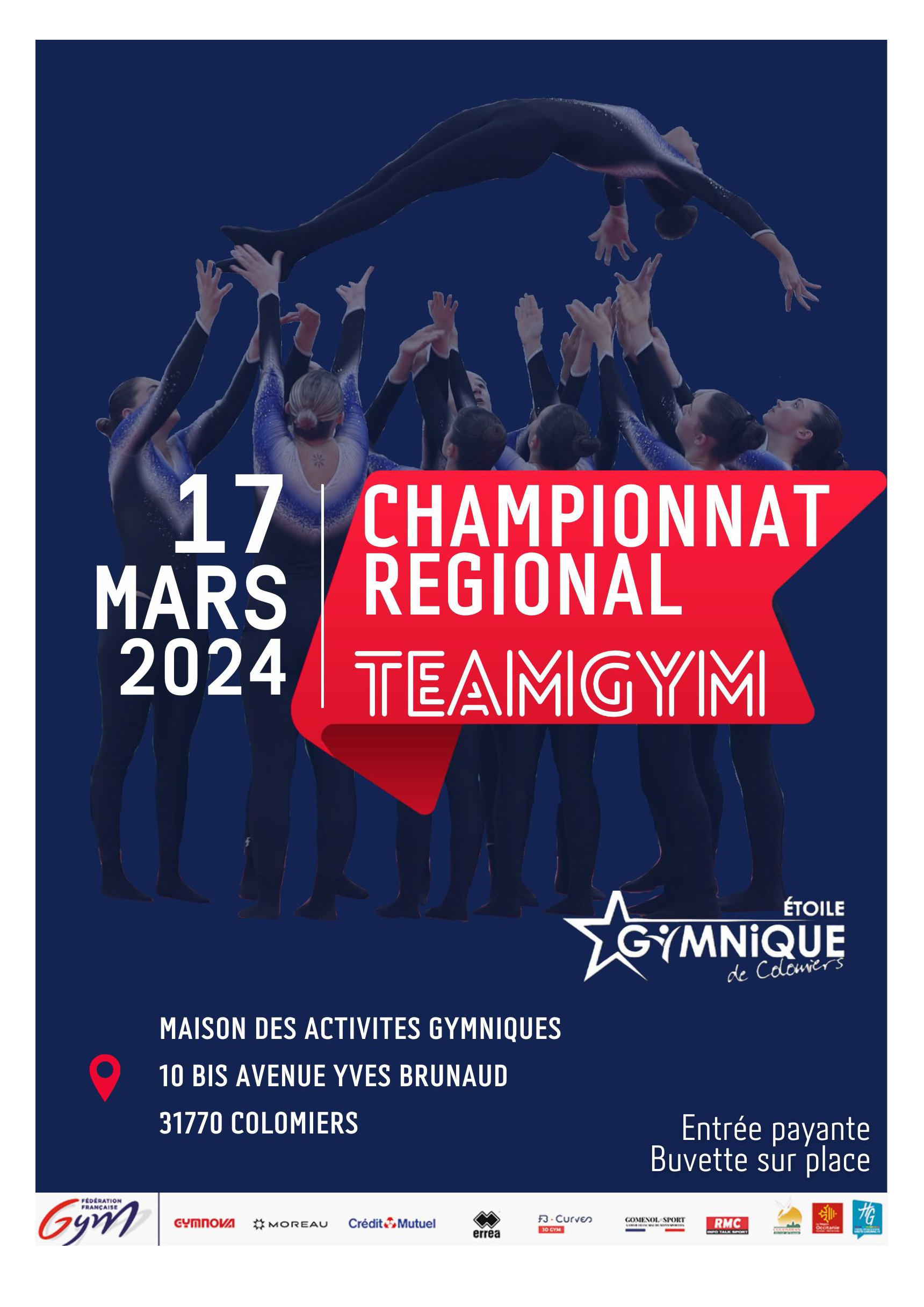 TG - CHAMPIONNAT RÉGIONAL TOUTES CATÉGORIES DU DIMANCHE 17 MARS 2024 À COLOMIERS