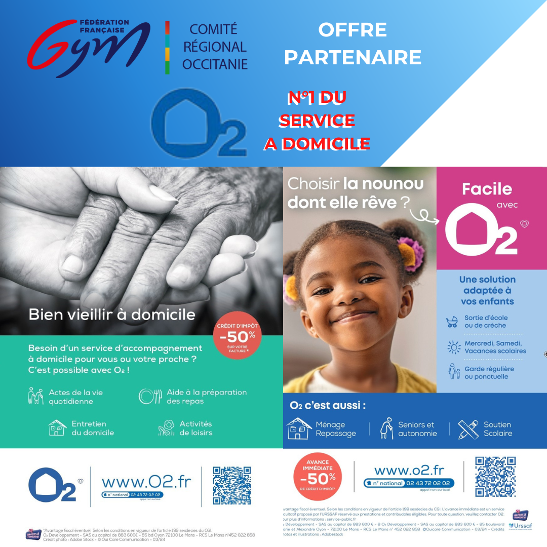 OFFRE PARTENAIRE O2 - LICENCIES FFG OCCITANIE