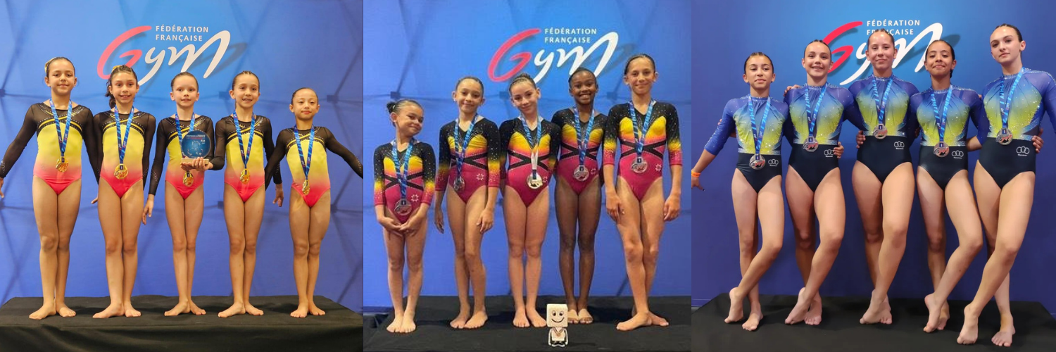 GAF - 3 podiums au Championnat de France par équipes à Rennes
