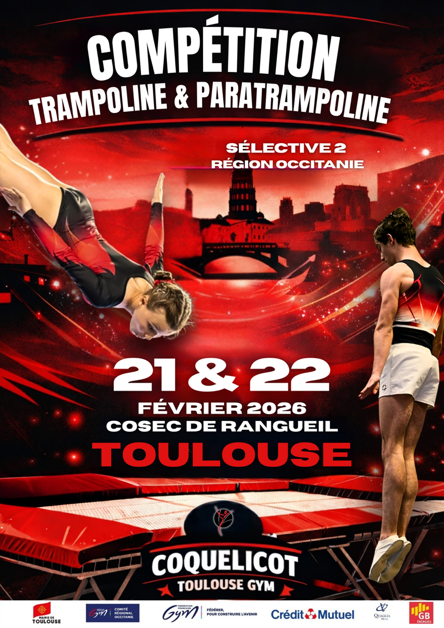 ​TR - S2 RÉGIONAUX NATIONAUX, ELITE ET FÉDÉRAUX les 21 et 21 FÉVRIER 2026 À TOULOUSE