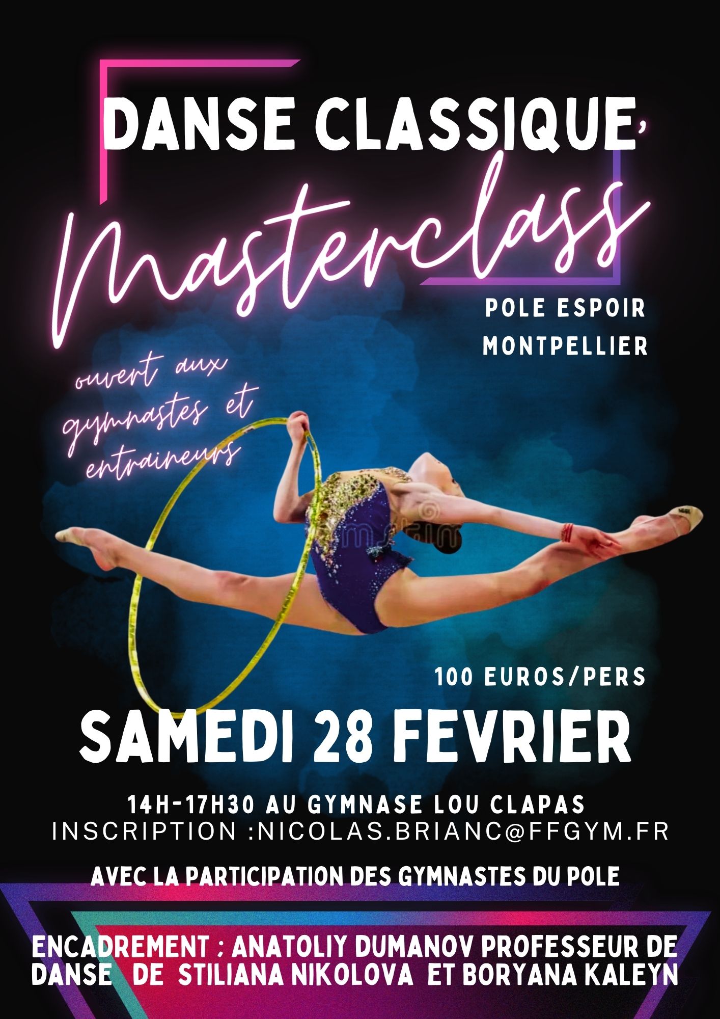 MASTER CLASS DANSE CLASSIQUE - POLE ESPOIR GR DE MONTPELLIER