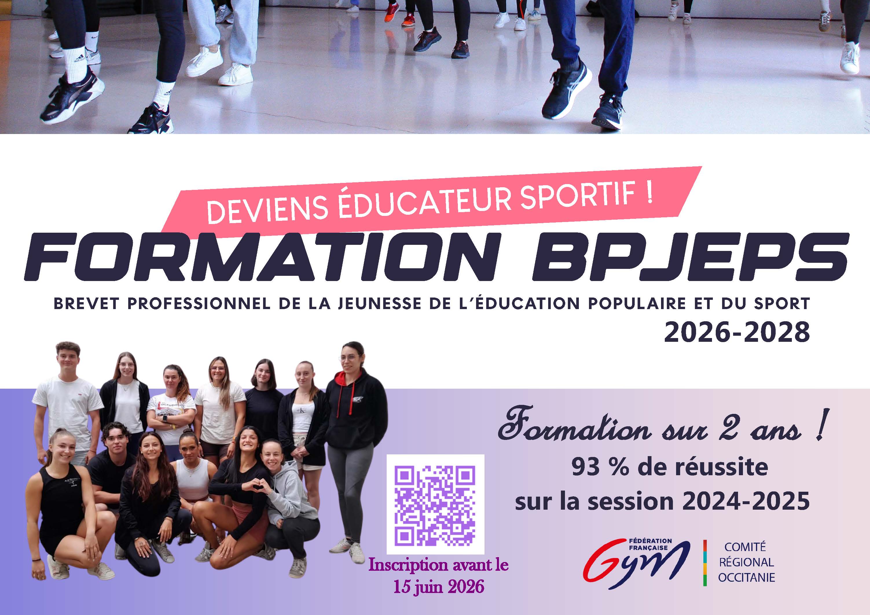 INSCRIPTIONS BPJEPS 2026-2028