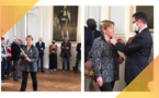 A L'HONNEUR - JOSETTE CHAUBELL MEDAILLEE PAR LE PREFET