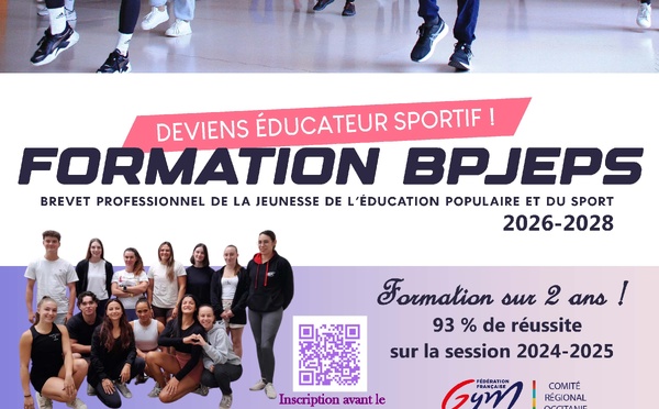 INSCRIPTIONS BPJEPS 2026-2028