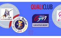 QUALICLUB - LA COLOMBE GYMNIQUE RECONNUE ARGENT ET L'AV. MONTAUBAN LABELLISE BABY GYM