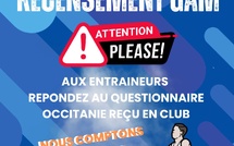 APPEL AUX CLUBS - RECENSEMENT GAM OCCITANIE